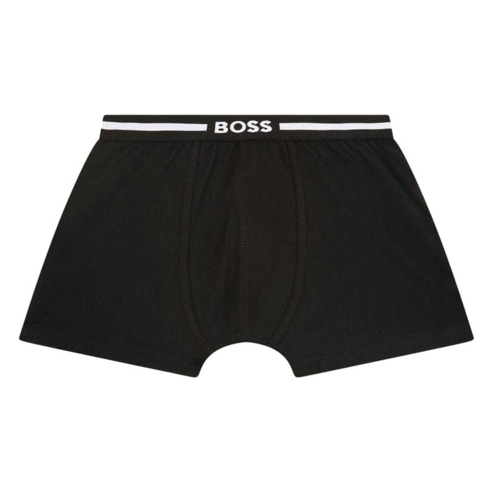 Boss Boys Logo Boxer Shorts / Black